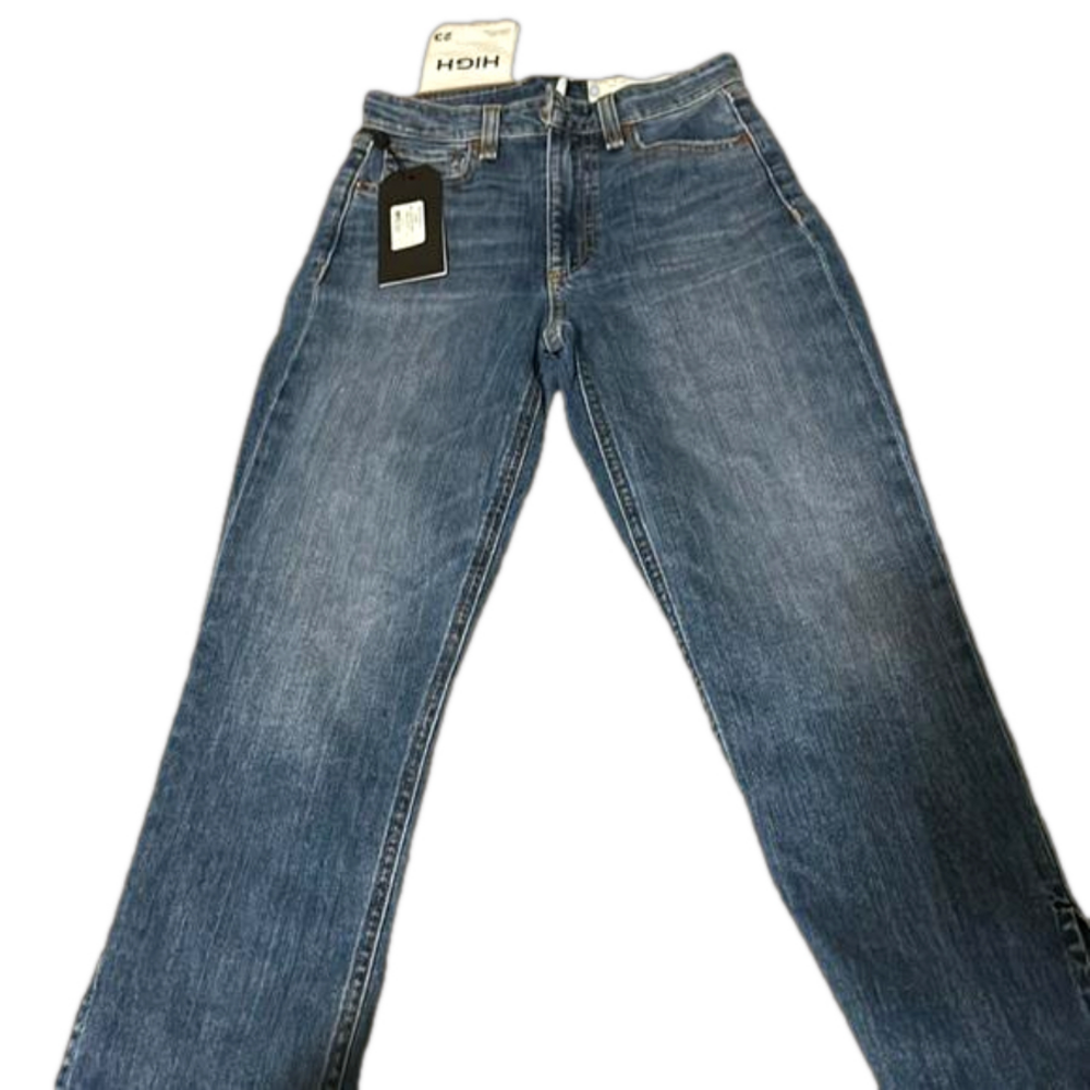 Rag & Bone Sz 23 Nina High Rise ankle slits Blue Jeans NWT